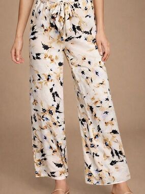 O'Neill Cream Floral Maxi Skirt with Yellow & Black Details